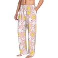 thumbnail image 1 of Goofa Rabbit And Chick Printed Soft Pajama Pants for Men, Wide Leg Comfy Casual Lounge Yoga Pants-Large, 1 of 9