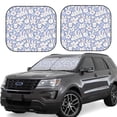 thumbnail image 1 of Goofa Rabbit And Floral Pattern 2 Piece Car Windshield Sun Shade Foldable | Front Windshield Shade for Sun, Heat and UV Rays | Sunshade for Car Front Window-Small, 1 of 7