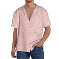thumbnail image 1 of Goofa Rabbit And Flower Printed Men's Casual Short-sleeved Shirt,Lightweight Breathable Button-down,Summer Casual men's top,Versatile Fashion shirt-4X-Large, 1 of 1