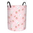 thumbnail image 1 of Goofa Rabbit And Peach Printed Circular Hamper,Laundry Basket with Handles,Storage Baskets Foldable,Large Capacity Laundry Hamper-Medium, 1 of 8