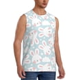 thumbnail image 1 of Goofa Rabbit And Star Printed Men's Sleeveless T-Shirt - Athletic Gym Workout Tank Top for Men - Moisture-Wicking, UPF 30+ Quick-Dry Muscle Tee-XX-Large, 1 of 8