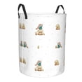 thumbnail image 1 of Goofa Rabbit Blowing Dandelions Printed Circular Hamper,Laundry Basket with Handles,Storage Baskets Foldable,Large Capacity Laundry Hamper-, 1 of 8