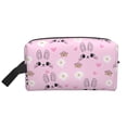 thumbnail image 1 of Goofa Rabbit Face Printed Toiletry Bag with Handle,Large Capacity Travel Makeup Cosmetic Bag for Women, Carry on Airport Airline Compliant Bag, 1 of 9