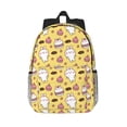 thumbnail image 1 of Goofa Rabbit Hunger Pattern Lightweight Student Backpack for School, Water-Resistant, Adjustable Straps, Fits 15" Laptop, Multiple Pockets for Books, Accessories, 1 of 6