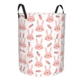 thumbnail image 1 of Goofa Rabbit Is And Carrots Printed Circular Hamper,Laundry Basket with Handles,Storage Baskets Foldable,Large Capacity Laundry Hamper-Small, 1 of 8