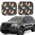 thumbnail image 1 of Goofa Rabbit Is Eating Carrots Pattern 2 Piece Car Windshield Sun Shade Foldable | Front Windshield Shade for Sun, Heat and UV Rays | Sunshade for Car Front Window-Large, 1 of 7