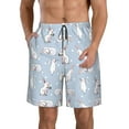 thumbnail image 1 of Goofa Rabbit Is Eating Carrots Printed Mens Swim Trunks Summer Quick Dry Short Beach Swimwear Bathing Suits-, 1 of 9