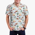 thumbnail image 1 of Goofa Ragonfly And Ladybug Print Mens Polo Shirts Quick Dry Short Sleeve Golf T Shirt Performance Moisture Wicking Casual Workout-4X-Large, 1 of 6