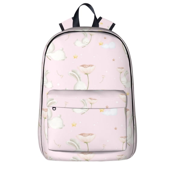 Goofa Rainboe And Rabbit Printed Backpack,Laptop Backpack,Durable Anti-Theft Travel Work Backpack,Water-resistant Backpack
