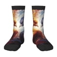 thumbnail image 1 of Goofa Red And White Fire Bird Pattern Children's Crew Socks, Kids' Daily Wear and Sports Socks, Breathable Socks, Sports Socks, Moisture-Wicking Socks for Children, 1 of 6