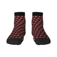 thumbnail image 1 of Goofa Red Buffalo Plaid Merry Christmas Pattern Non Slip Socks with Grips for Elderly, Crew Socks Yoga Hospital Socks Cushioned Sole Gripper Socks for Men Women, 1 of 5
