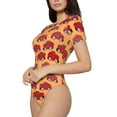 thumbnail image 1 of Goofa Red Cars Printed Women Rash Guard Short Sleeve,Tummy control Swimsuit Surfing Swimsuit Bathing Suit One Piece Swimsuit UPF 50-XX-Large, 1 of 9