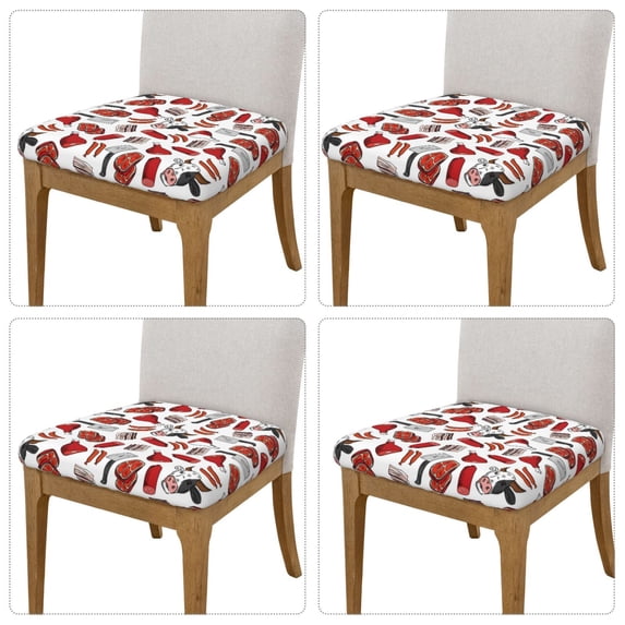 Goofa Red Food Printed Couch Cushion Covers,Soft and Durable Throw Pillow Case , Floral Sofa Magic Sofa Stretch Cushion Couch Covers Washable