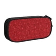 thumbnail image 1 of Goofa Red Glitter Pattern Big Capacity Pencil Pen Case Office College Large Storage High Capacity Bag Pouch Holder Box Organizer, 1 of 9