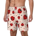 thumbnail image 1 of Goofa Red Ladybug Printed Men's Swim Trunks Board Shorts Quick Dry Mens Swimming Trunks with Compression Liner,Breathable Fit Hawaii Beach Shorts-XX-Large, 1 of 9