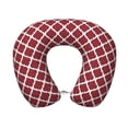 thumbnail image 1 of Goofa Red Moroccan Pattern Travel Pillow Memory Foam - Head Neck Support Airplane Pillow U-shaped Pillow Office Nap pillow Ergonomic Travel Accessory, 1 of 8
