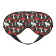 Goofa Red Mushrooms Printed Sleep Eye Mask for Men Women, Zero Eye Pressure Sleeping Mask, Light