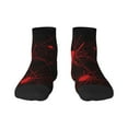 thumbnail image 1 of Goofa Red Spider On The Web Pattern Non Slip Socks with Grips for Elderly, Crew Socks Yoga Hospital Socks Cushioned Sole Gripper Socks for Men Women, 1 of 5