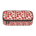 thumbnail image 1 of Goofa Red Strawberry Pattern Pencil Case, Multi- Slot Pencil Pouch, Portable Pencil Bag, Pen Case for& Office, 1 of 9