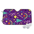 thumbnail image 1 of Goofa Retro 80s Style Printed Car Windshield Sunshade,Foldable Reflective Sun Visor,UV Protection Heat Blocker Sunshade,Car Cooling Accessory-Medium, 1 of 7