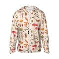 thumbnail image 1 of Goofa Retro Autum Mushrooms Printed Women's UPF 50+ Sun Protection Hoodie Jacket Lightweight Long Sleeve Sun Shirt for Women with Pocket Hiking Outdoor-Large, 1 of 9