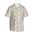 thumbnail image 1 of Goofa Retro Bunny Hawaiian Shirt for Men, Unisex Summer Beach Casual Short Sleeve Button Down Shirts,Aloha Tropical Floral print shirt-, 1 of 9