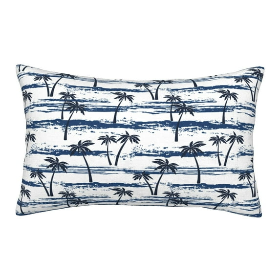 Goofa Retro Coconut Tree Pattern Pillow Case – Plush & Soft Cushion Cover, Hypoallergenic Throw Pillow Case for Comfortable Sleep with Envelope Closure-20"x30"