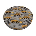 thumbnail image 1 of Goofa Retro Excavator Printed Stool Covers Round, Waterproof Round Bar Stool Covers Anti-Slip Round Bar Stool Seat Cover with Elastic Bands Durable -, 1 of 7
