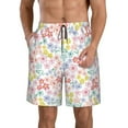 thumbnail image 1 of Goofa Retro Floral Printed Mens Swim Trunks Summer Quick Dry Short Beach Swimwear Bathing Suits-Large, 1 of 9