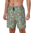 thumbnail image 1 of Goofa Retro Hippie Groovy Mushroom Printed Men's Swim Trunks Board Shorts Quick Dry Mens Swimming Trunks with Compression Liner,Breathable Fit Hawaii Beach Shorts-Small, 1 of 9