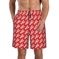 thumbnail image 1 of Goofa Retro Lobsters Printed Mens Swim Trunks Summer Quick Dry Short Beach Swimwear Bathing Suits-Large, 1 of 9