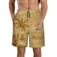 thumbnail image 1 of Goofa Retro Palm Tree Printed Mens Swim Trunks Summer Quick Dry Short Beach Swimwear Bathing Suits-, 1 of 9