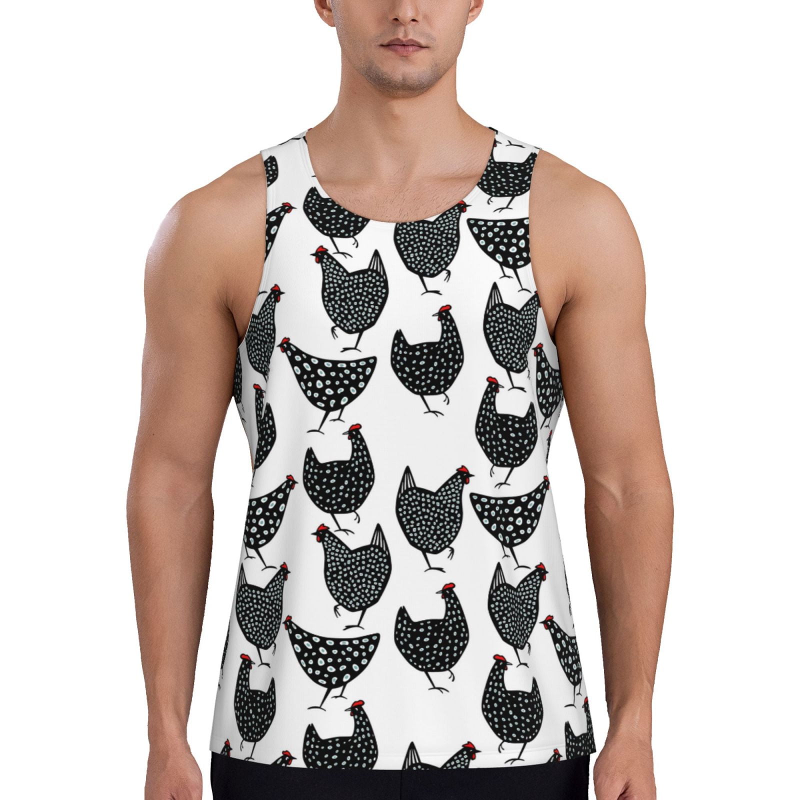 Real Essentials Men's Dry-Fit Tech Tank Top 5 Pack: Athletic Gym & Training Activewear