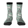 thumbnail image 1 of Goofa Retro Rooster4 Printed Men's Crew Socks, Soft Durable Breathable Moisture-Wicking with Odor Control Cotton socks, 1 of 9