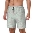 thumbnail image 1 of Goofa Retro Snake Printed Men's Swim Trunks Board Shorts Quick Dry Mens Swimming Trunks with Compression Liner,Breathable Fit Hawaii Beach Shorts-Large, 1 of 9