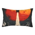 thumbnail image 1 of Goofa Retro Space Rocket Launch Pattern Pillow Case – Plush & Soft Cushion Cover, Hypoallergenic Throw Pillow Case for Comfortable Sleep with Envelope Closure-20"x30", 1 of 1