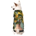 thumbnail image 1 of Goofa Retro Warm Lemon Flower Pattern Small Dog Sweater Hoodies Pet Grey Hooded Soft Fleece Sweatshirts with Pocket Fall Winter Puppy Cat Sweaters Warm Clothes-X-Small, 1 of 8