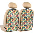 thumbnail image 1 of Goofa Retro With Joysticks Pattern Car Back Seat Protector for Kids (2 Pack) ,Anti-kick Storage Mat for Car Seats,Shields from Footprints, 1 of 6