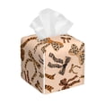 thumbnail image 1 of Goofa Ribbon bows with leopard Pattern Tissue Box Cover PVC Leather Tissue Holder Square Facial Tissue Case Facial Paper Organizer Dispenser for Bathroom, Vanity Countertop, 1 of 7