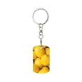 thumbnail image 1 of Goofa Ripe Yellow Lemon Printed Rectangular Metal Keychain Bag Charm Floral Charm for Purse Keys Metal Keyring Gift for Women Accessories, 1 of 7