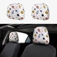 thumbnail image 1 of Goofa Rocket Planets Pattern 2 PCS Car Headrest Cover, Headrest Protector,Universal Interior Car Accessories, 1 of 6