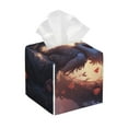 thumbnail image 1 of Goofa Romantic Rose Animal Couple Tissue Box Cover PVC Leather Tissue Holder Square Facial Tissue Case Facial Paper Organizer Dispenser for Bathroom, Vanity Countertop, 1 of 8
