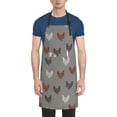 thumbnail image 1 of Goofa Rooster Printed Waterproof Apron 33" Chef Aprons for Men Heavy Duty Chemical Work Apron Adjustable Bib Apron, 1 of 9