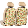 thumbnail image 1 of Goofa Rose Daisy Pattern Car Back Seat Protector for Kids (2 Pack) ,Anti-kick Storage Mat for Car Seats,Shields from Footprints, 1 of 6