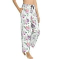 thumbnail image 1 of Goofa Rose Flower B Printed Soft Pajama Pants for Women, Wide Leg Comfy Casual Lounge Yoga Pants-, 1 of 9