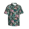 thumbnail image 1 of Goofa Rose Flowers Hawaiian Shirt for Men, Unisex Summer Beach Casual Short Sleeve Button Down Shirts,Aloha Tropical Floral print shirt-Large, 1 of 9