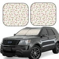 thumbnail image 1 of Goofa Rose Flowers Pattern 2 Piece Car Windshield Sun Shade Foldable | Front Windshield Shade for Sun, Heat and UV Rays | Sunshade for Car Front Window-Large, 1 of 7