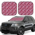thumbnail image 1 of Goofa Rose Flowers Pattern 2 Piece Car Windshield Sun Shade Foldable | Front Windshield Shade for Sun, Heat and UV Rays | Sunshade for Car Front Window-Medium, 1 of 7