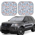 thumbnail image 1 of Goofa Rose Flowers Pattern 2 Piece Car Windshield Sun Shade Foldable | Front Windshield Shade for Sun, Heat and UV Rays | Sunshade for Car Front Window-Small, 1 of 7