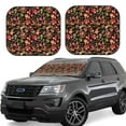 thumbnail image 1 of Goofa Rose Flowers Pattern 2 Piece Car Windshield Sun Shade Foldable | Front Windshield Shade for Sun, Heat and UV Rays | Sunshade for Car Front Window-, 1 of 7